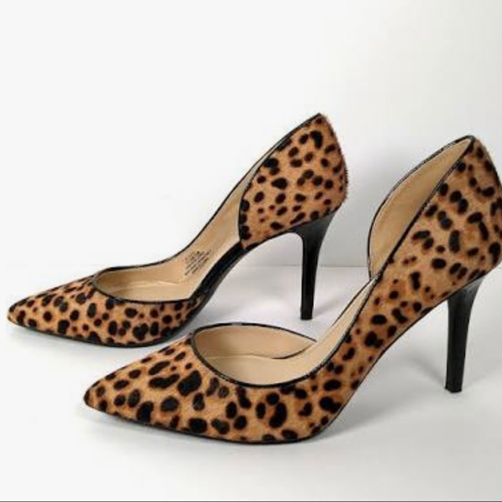 New - Jessica Simpson Livvy Leopard Heels Sz. 8.5
